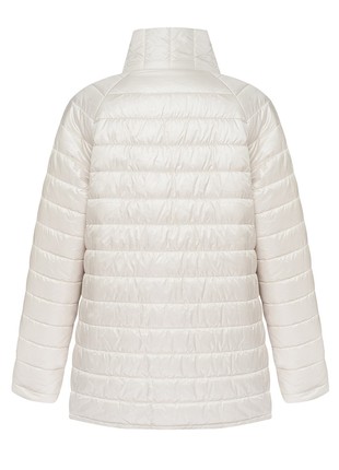 Light beige quilted double-sided jacket3 photo