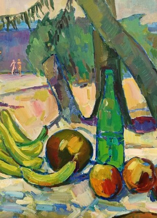 Oil painting Relax on the beach Peter Tovpev nDobr87