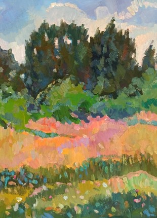 Oil painting Summer day Peter Tovpev nDobr101